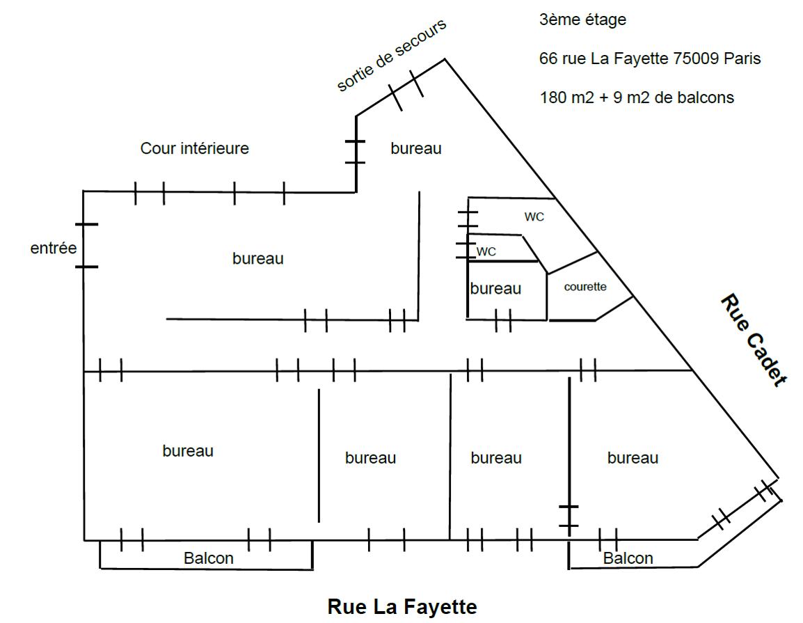 Bureau Paris 180m² Location bureau Paris OLBUR2312275 5